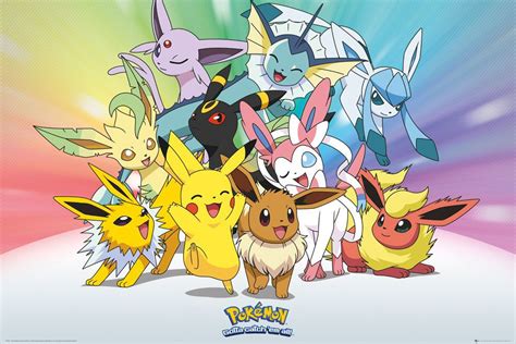pokemon poster evoli entwicklungen pokemon show pokemon art pokemon