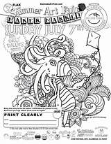 Coloring Contest Fair Summer sketch template