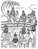 Coloring Vishnu Pages Rama Bollywood Adults India Form Human Takes Visit Men Who Un Woman Inde Nggallery Coloriage Tableau Choisir sketch template