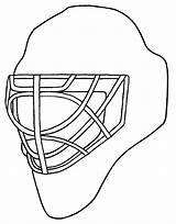 Hockey Helmet Coloring Goalie Mask Drawing Pages Template Getdrawings Netart Print Paintingvalley sketch template