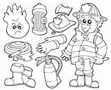 Fireman Pompieri sketch template