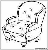 Chair Pages Coloring Shopkins Color Adults sketch template