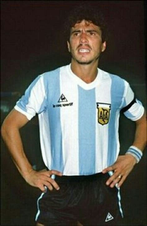 Argentina Captain Daniel Passarella At The 1982 World Cup Finals