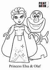 Lego Coloring Pages Brick Frozen Girls Colorare Da Disegni Disney Drawing Friends Color Legos Bionicle Di Immagini Wall Printable Point sketch template