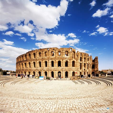 el jem amphitheatre  greatest roman landmark  north africa