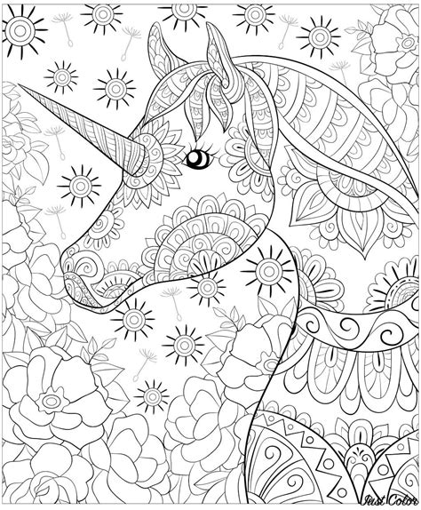 magical unicorn coloring pages  kids adults  printables