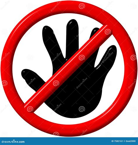 hand sign stock illustration image  forbidden palm