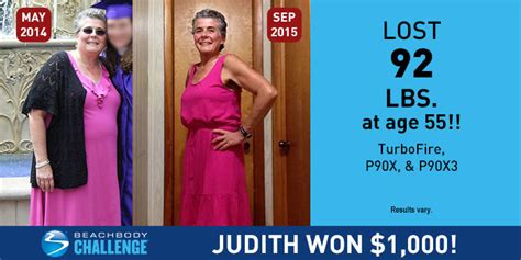 Beachbody Results 55 Year Old Woman Loses 92 Pounds And Wins 1000
