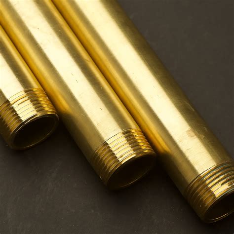 mm   solid brass threaded plumbing pipe set lengths