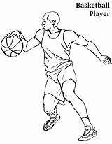 Basketball sketch template