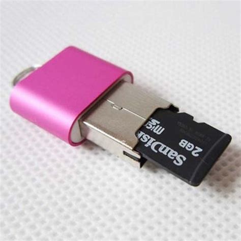 portable mini usb  micro sd tf  flash memory card reader adapter flash drive sd flash memory