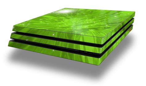 sony ps pro console skins stardust green wraptorskinz
