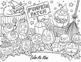 Coloring Sheet Pumpkin Patch sketch template