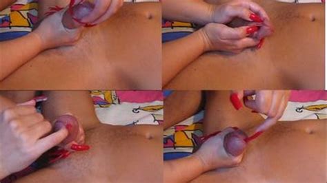 handjob cbt with red nails nails vs cock lower resolution best long