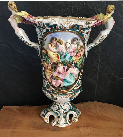 capodimonte large vase  ceramic catawiki