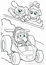 Coloring Babies Muppet Pages Muppets Printable Elmo Toddler Kids Racing Book Color Disney Kidzone Riding Cart Pdf Gonzo Drawing Info sketch template