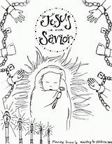 Coloring Advent Print Pages Savior Jesus Comments sketch template