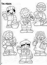 Helpers Profesiones Oficios Preescolar Preschool Picasa sketch template