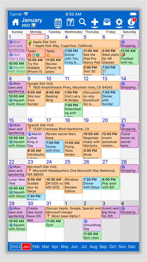 calendar planner  iphone
