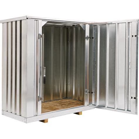 west galvanized steel storage container kit  cu ft model