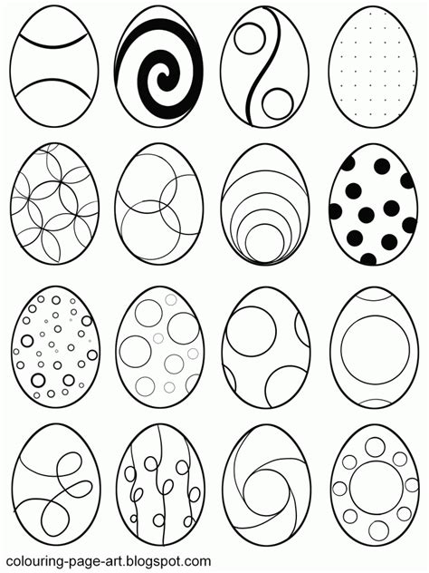 easter egg patterns coloring home