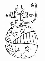 Circus Coloring Sheets Monkey Sheet Frontiernet sketch template