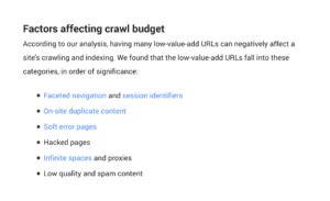 crawl budget     matter  seo