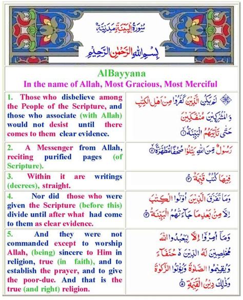 Surah Bayyinah In English Hot Sex Picture
