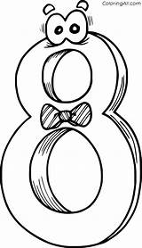 Number Coloring Pages sketch template