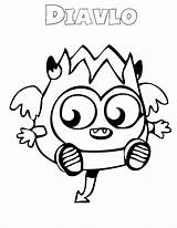 Coloring Monsters Pages Moshi Monster Printable Cute Diavlo Drawing Library Clipart Popular Getdrawings sketch template