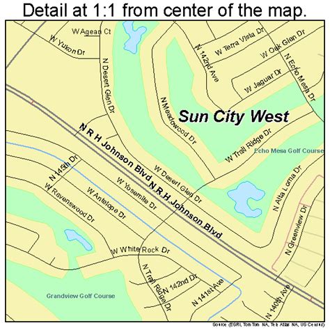 sun city west arizona street map