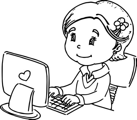 computer coloring pages    print