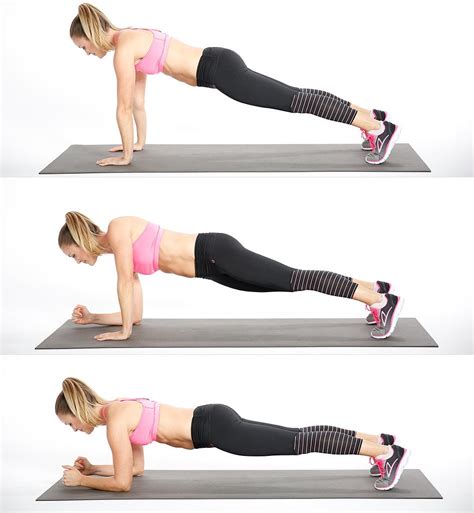 up down plank best cardio bodyweight exercises popsugar fitness