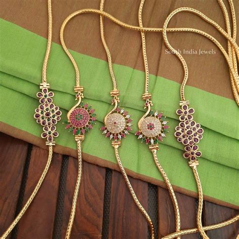 side locket chains  south india jewels