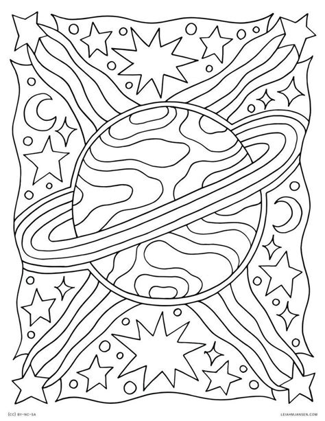 coloring page  printable solar system  images space