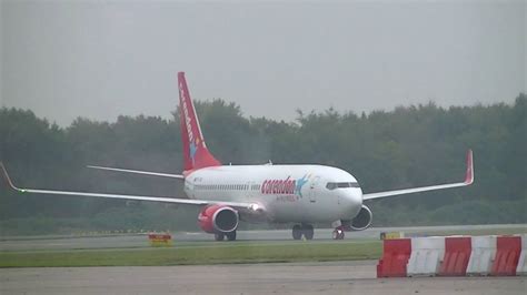 corendon airlines   landing groningen airport eelde youtube