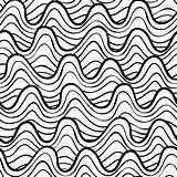 Waves Coloring Ocean Pages Wave Line Drawing Pattern Water Seamless Stock Illustration Vector Decorative Style Depositphotos Color Getcolorings Printable Print sketch template