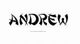 Andrew Name Tattoo Designs sketch template