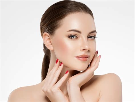 premium photo beauty woman healthy skin concept natural makeup