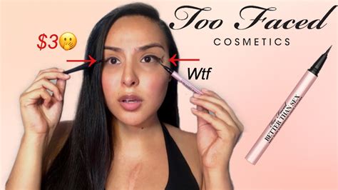 too faced new better than sex liquid eyeliner review youtube