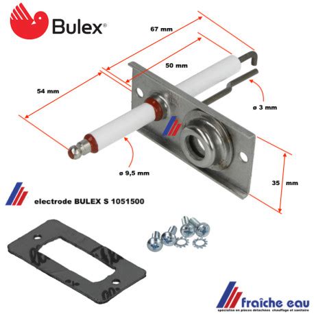 bougie allumage bulex  chaudiere mura serie thermomaster    kw type fe fe