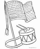 Coloring Pages Flag Printable American Patriotic July 4th Flags United Usa States Independence Drawing Drum Color Kids Print Vector Wind sketch template