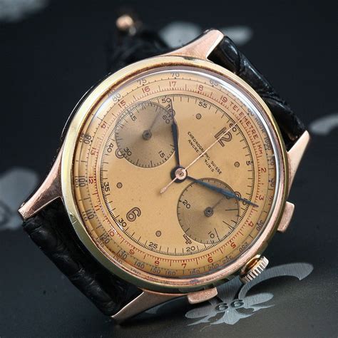 chronographe suisse vintage  tone chronograph  landeron cal  armani watches