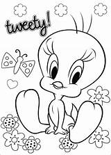 Looney Tunes Tweety sketch template