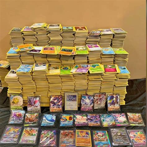 pokemon cards lot holo  rare cards included etsy