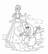 Frozen Coloring Color Kids Elsa Pages Print Olaf Children Beautiful Disney Characters Pixar sketch template