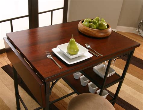 adorable drop leaf table  chair storage homesfeed