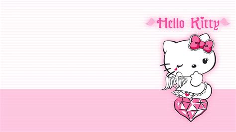 pink  kitty computer wallpapers wallpaper cave