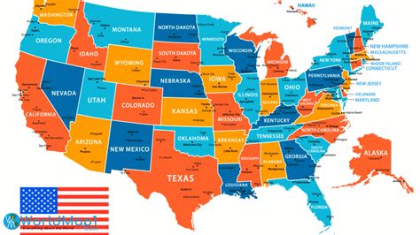 printable united states map  states
