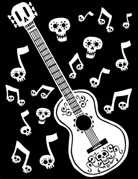disney coco coloring pages  print miguels guitar